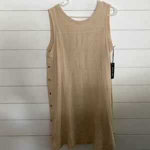 Linen Dress with Buttons